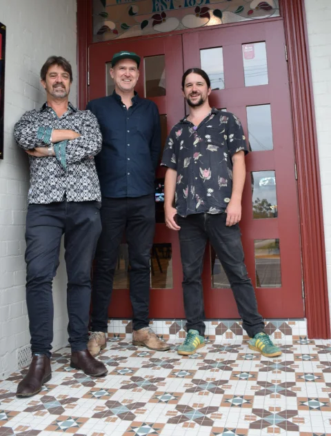 The 0.B.3, Jazz and Blues Band Matt Lamb, Toby Hall, Aaron Flower at Ocean Beach Hotel