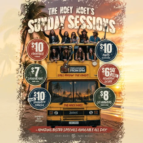 NEW SUNDAY SESSIONS! at Hoey Moey Hotel
