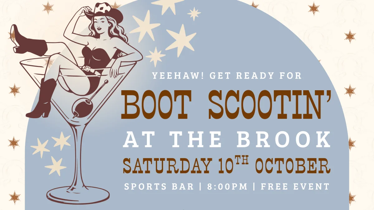 Boot Scootin’ at the Brook! at Brook Bar & Bistro