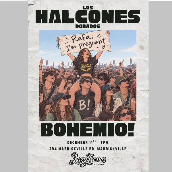 BOHEMIO! + Los Halcones Dorados at Lazybones Lounge Restaurant & Bar
