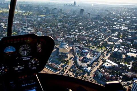 Melbourne City & Brighton Beach Boxes Helicopter Tour in Essendon Fields