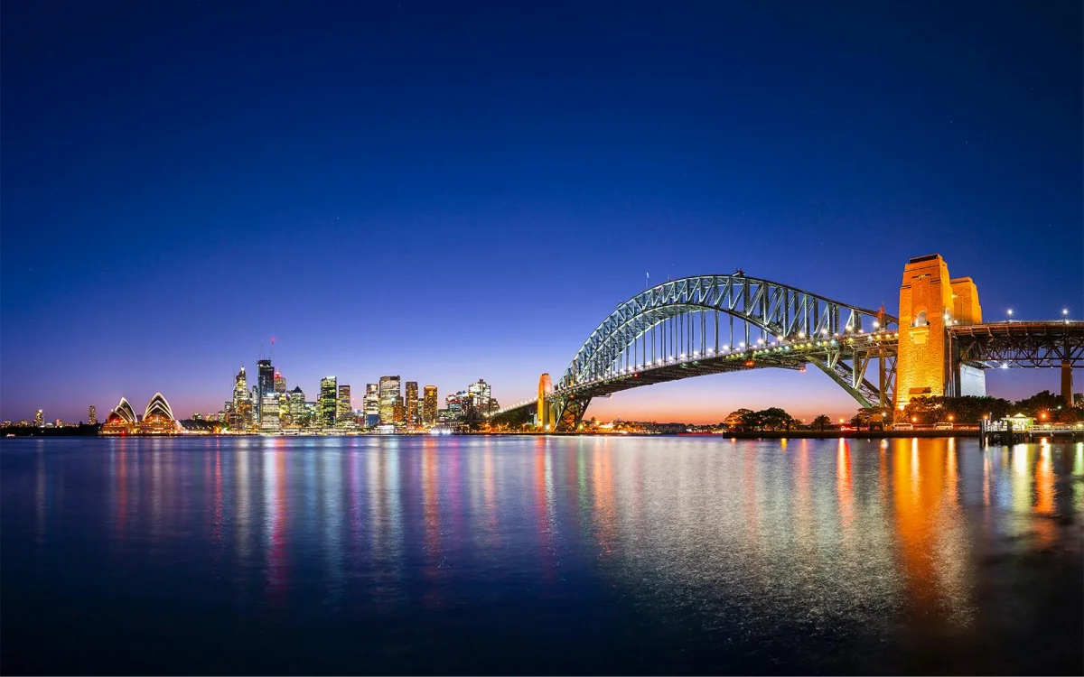 City skyline.