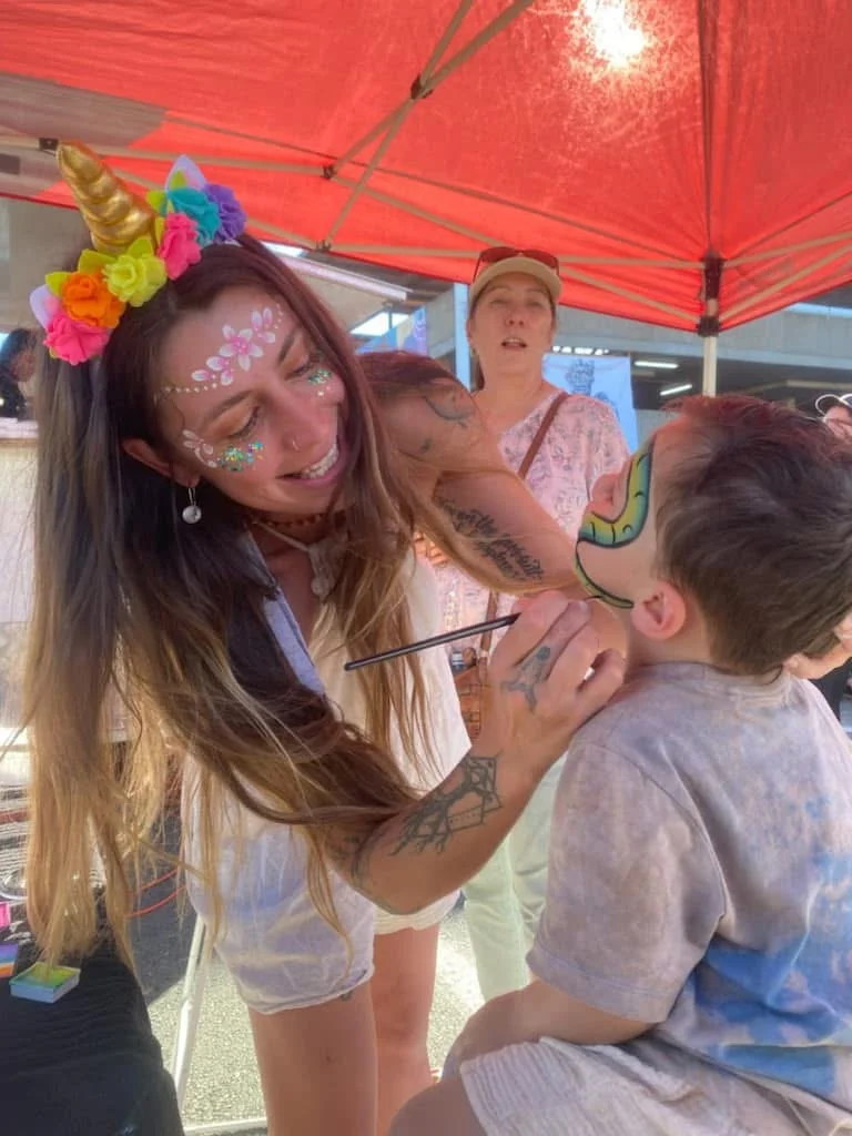 Emma, Facepainter at Chancellors Tavern
