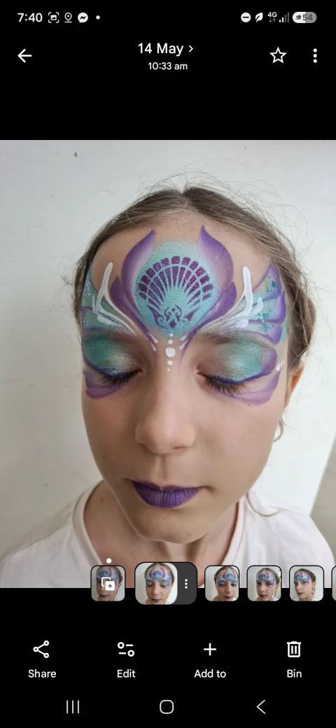 Sarah Corral, Facepainter at Chancellors Tavern