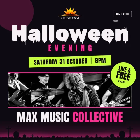 Halloween Evening, Max Music Collective (18+) at CLUB on EAST