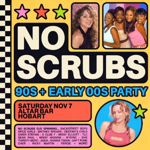 NO SCRUBS: 90s + Early 00s Party - Hobart at Altar Bar