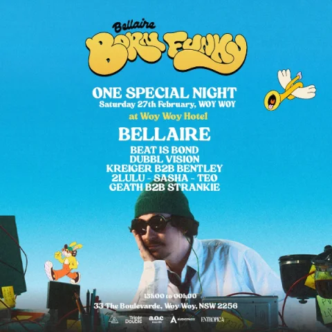 BELLAIRE (FR) - ENTROPICA DAY PARTY at Woy Woy Hotel