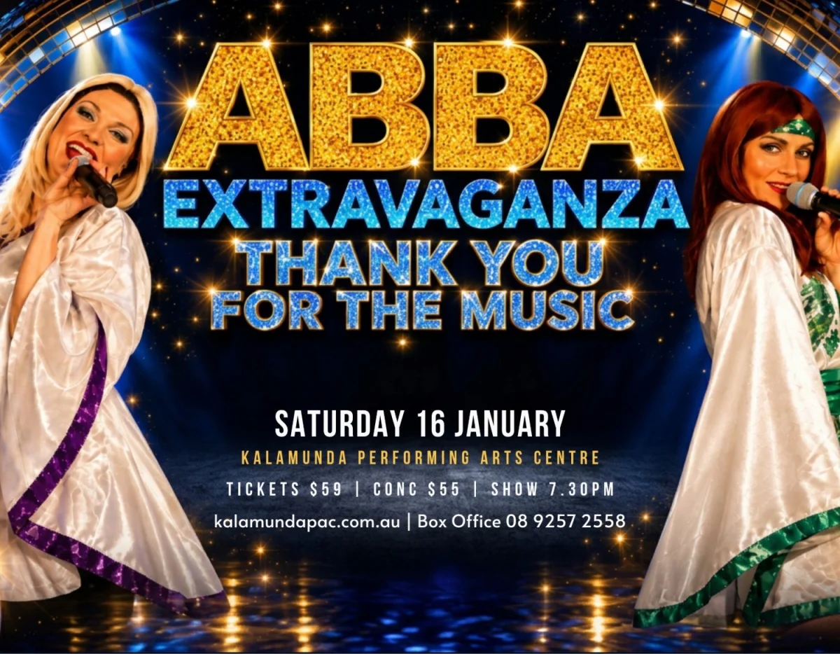 ABBA Extravaganza Thank You For The Music at Kalamunda Performing Arts Centre