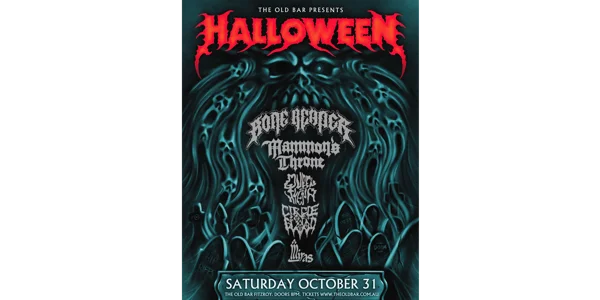 HALLOWEEN AT THE OLD BAR W/ BONE REAPER (SA) + MAMMON'S THRONE + GIANT + CIRCLE OF BLOOD + MIRAS, The Old Bar at The Old Bar