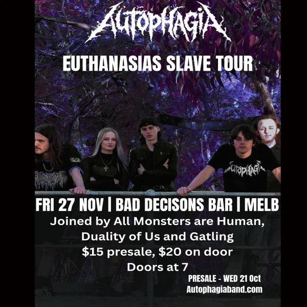 Euthanasias slave EP tour at Bad Decisions Bar