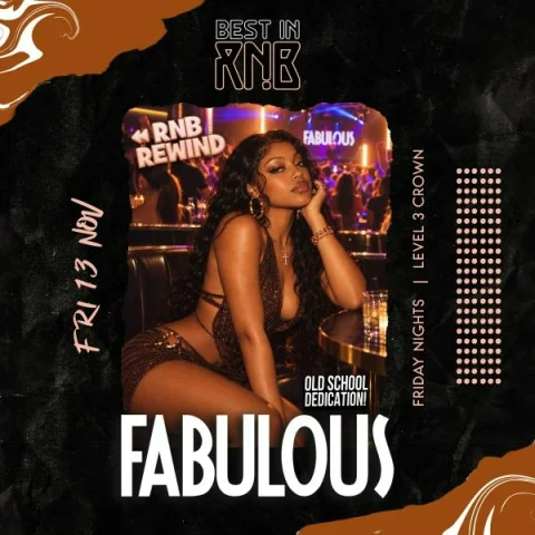 FABULOUS Fridays | Best in RNB at Level 3, Crown Melbourne