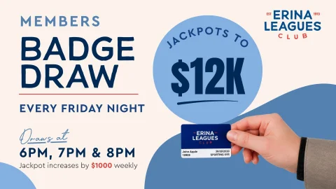 Members Badge Draw at Erina Leagues Club