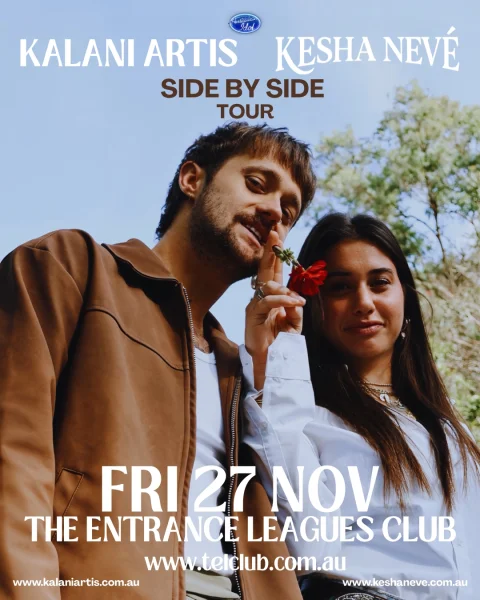 Kalani Artis & Kesha Neve, Side by Side Tour | 27 Nov at The Entrance Leagues Club