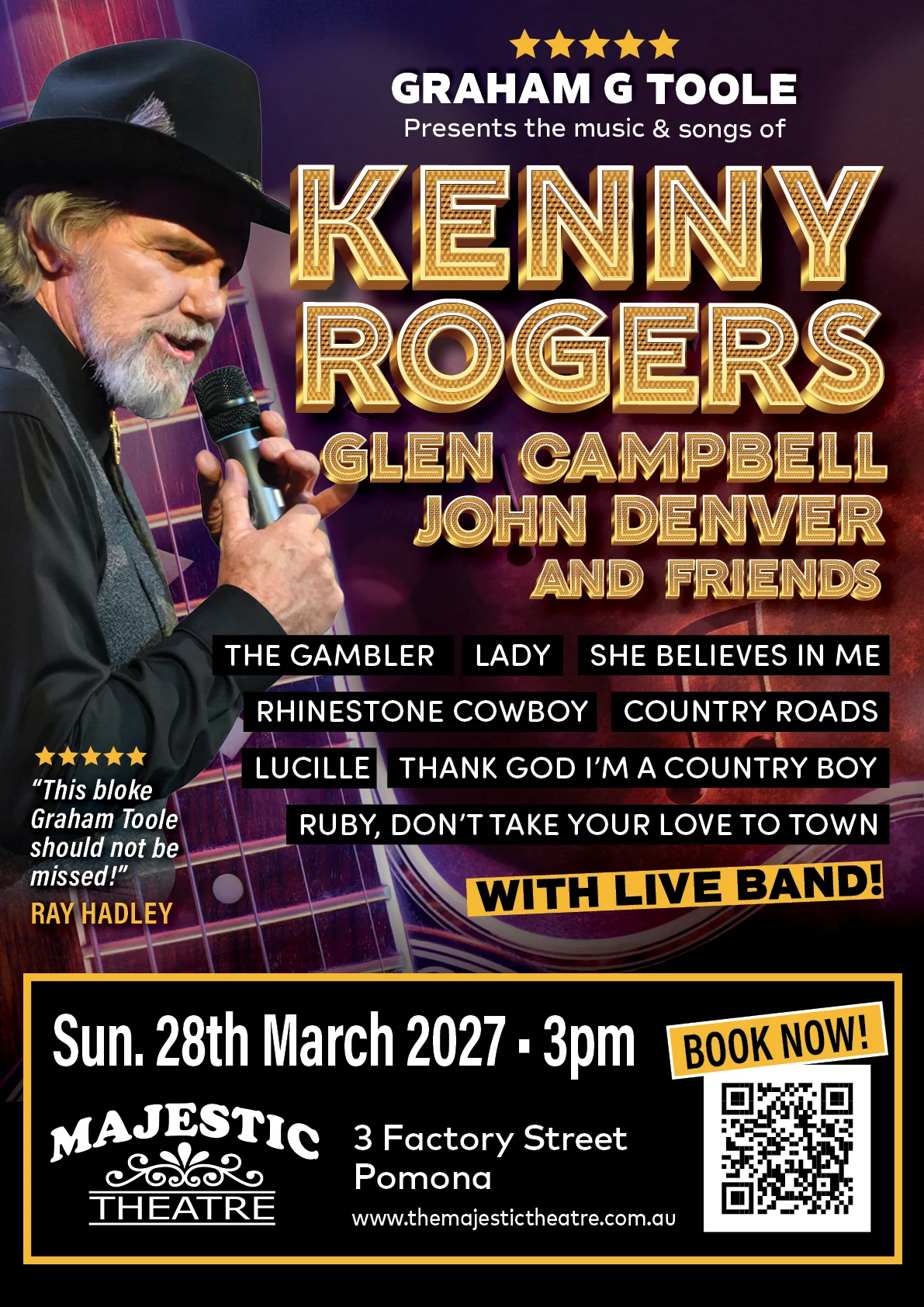 KENNY ROGERS, GLEN CAMPBELL, JOHN DENVER & FRIENDS at The Majestic Theatre