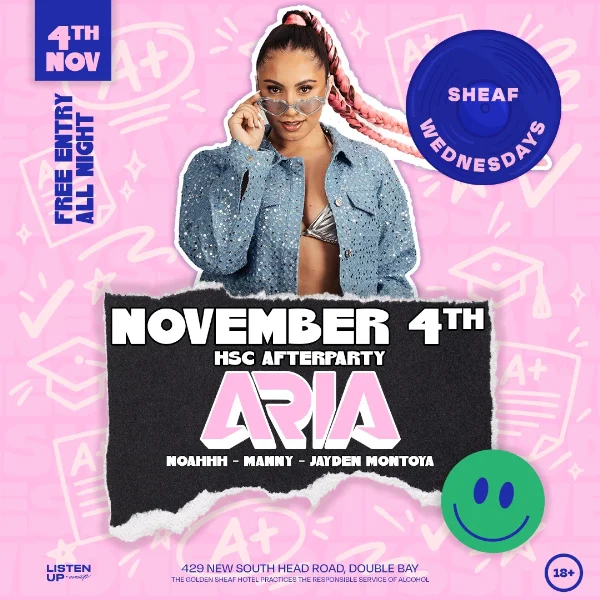 Sheaf Wednesdays | HSC AFTERPARTY 'w' ARIA at The Golden Sheaf