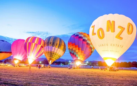Sunrise Hot Air Balloon Flight Over Melbourne in Melbourne
