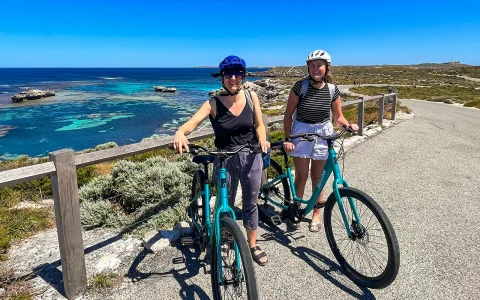 From Perth: Rottnest Island Bike & Guided Return Ferry Tour