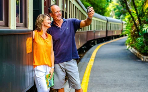 From Cairns/Port Douglas: Self Drive to Kuranda Scenic Train & Skyrail Tour with In Kuranda Transfers in Cairns