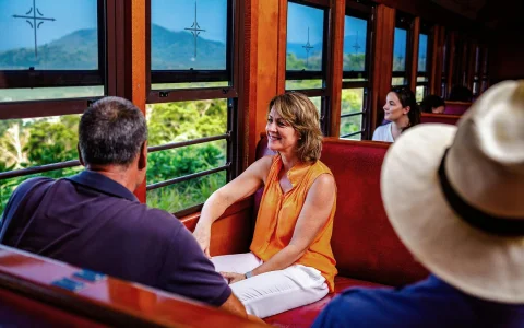 From Port Douglas: Scenic Train and Coach Guided Tour with Transfers in Cairns