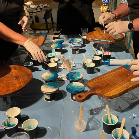 Resin Art Class in Brisbane in Brisbane